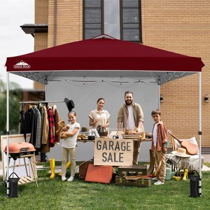 EAGLE PEAK Pop Up Canopy Tent with 1 Sidewall, Easy Setup Event Tent - 1 of 4