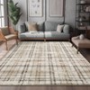 Modern Plaid Living Room Area Rug - 2 of 4