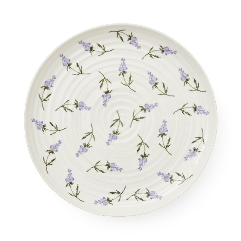 Portmeirion Sophie Conran Lavandula 12-Inch Porcelain Footed Cake Plate, Round Dessert Stand, Cupcake Stand for Birthday Parties, Weddings, 3 of 8