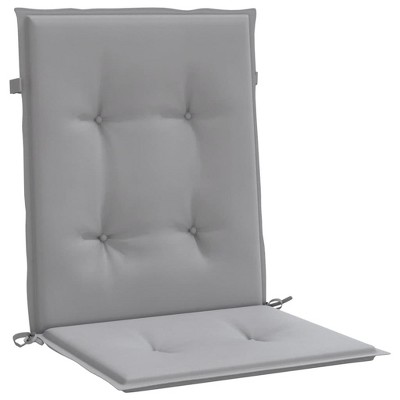 vidaXL Garden Lowback Chair Cushions - Set of 6 - Oxford Fabric - Grey - Ideal for Patio, Garden, Indoor