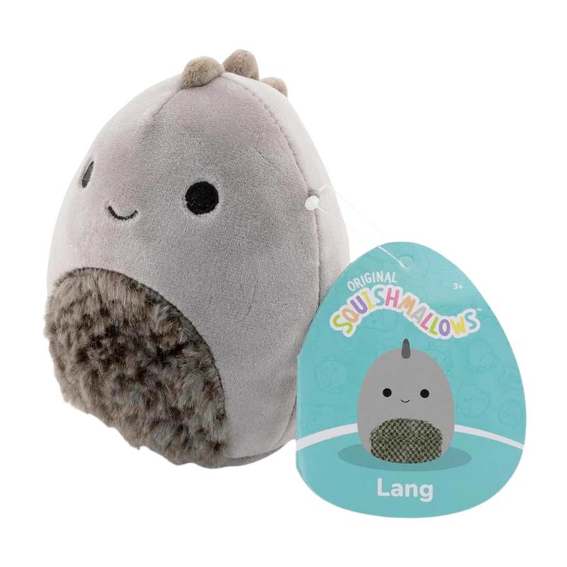 Squishmallows Cozy Squad 8 Inch Plush | Lang the Gray Dinosaur, 3 of 5