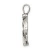 Black Bow Jewelry Sterling Silver Antiqued Hockey Player Pendant - 2 of 4