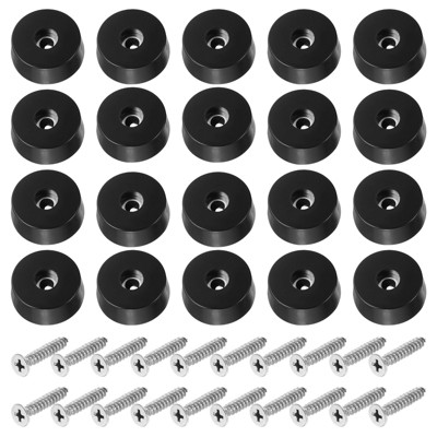 Unique Bargains Non Slip Rubber Durable Corrosion Resistant Furniture Pads 20 Pcs