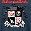 Women's - School of Rock - School Crest Lightweight French Terry Wide Neck Long Sleeve Shirt - 2 of 4