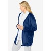 Dreams & Co. High Pile Fleece Lined Collar Microfleece Bed Jacket - 4 of 4