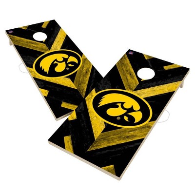 NCAA Iowa Hawkeyes 2'x4' Solid Wood Cornhole Board