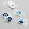 Big Dot of Happiness Shark Zone - Jawsome Shark Birthday Round Candy Sticker Favors - Labels Fits Chocolate Candy (1 sheet of 108) - 3 of 4