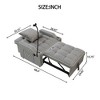 QingMoon Pull Out Couch Bed,Convertible Single Chair Bed With Phone Holder,USB Ports & Cup Holders For Living Room,Office,Small Places - 4 of 4