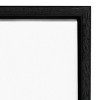 16" x 16" Bathroom Puns I No Words by Becky Thorns Framed Canvas Wall Art Black - Amanti Art - 3 of 4