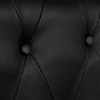 vidaXL Sofa Black Artificial Leather, Wooden Frame, MDF, Plywood 3-Seater - 3 of 4