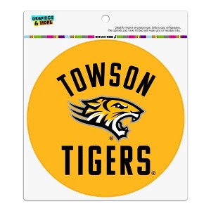 Towson University Tigers Automotive Car Refrigerator Locker Vinyl Circle Magnet - 1 of 4