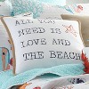 Brighton Coral  - All You Need Is Love Decorative Pillow - Levtex Home - 2 of 3