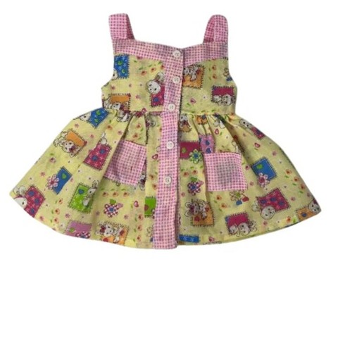 Детские куклы Doll Clothes Superstore Bunny Print Sundress for 15 Inch Cabbage Patch Kid & Baby Dolls