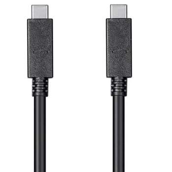 Monoprice Ultra Compact USB USB-C 3.2 Gen2 Cable 10Gbps 5A Black 1m (3.3ft)