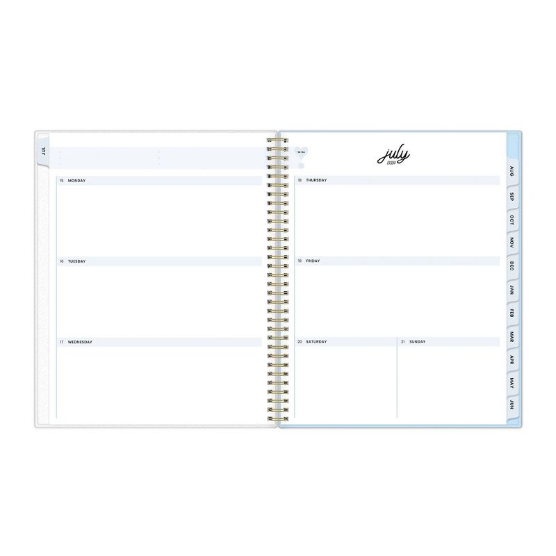 Color Me Courtney for Blue Sky 2024-25 Weekly/Monthly Planner Notes 11&#34;x8.5&#34; Frosted PP Daisy Burst, 6 of 14