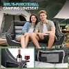 Docred Oversized Double Camping Chair, Folding 2 Person Camping Chair Loveseat, Lawn Chairs with Carrying Bag - 3 of 4