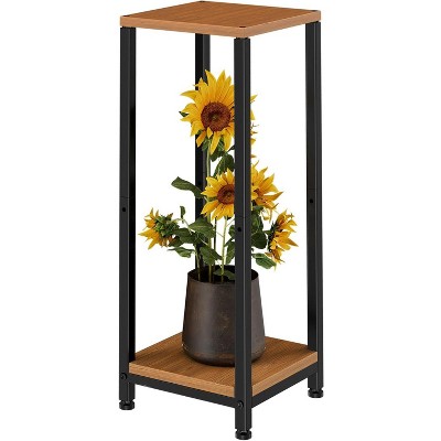 Simple Trending Plant Stand Indoor Corner Tall 2 Tier Metal Modern Flower Plant Shelf Holder