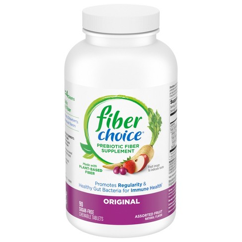 Fiber Choice - Fiber Choice Prebiotic Fiber, Weight Management, Sugar-Free  Chewable Tablets, Strawberry (90 count), Shop