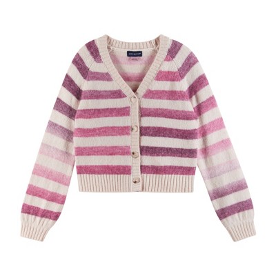 Andy & Evan  Kids  Girls Ombre Stripe Cardigan