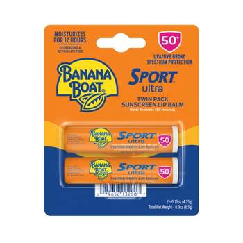 Banana Boat Ultra Sport Lip Balm - SPF 50 - 0.15oz/2ct