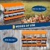 TackView Chicken Nesting Boxes for Laying Eggs, Metal Egg Laying Boxes with Bracket Legs, with Collecting Eggs Trays - 3 of 4