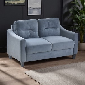 Chenille Loveseat Sofa with Detachable Design & Thick Cushions - 1 of 4