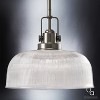 Urban Ambiance Luxury Luxe Industrial Pendant,  9-1/4"H x 10-1/2"W,  Aged Nickel Finish, UHP2051 - 3 of 4