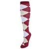 CTM Women's Fun Colored Argyle Plaid Knee High Socks (1 Pair) - 4 of 4