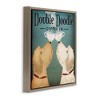 Stupell Industries Doodle Dog Vintage Coffee Sign Floating Frame Canvas Art - 2 of 4