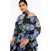 Women's Plus Size Promise Print Maxi Dress - blue | CITY CHIC - 3 of 4