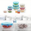 12pcs Flexible Silicone Bowl Covers, ElasticFood Storage Lids, Reusable, Dishwasher AndMicrowave Safe, Airtight Leakproof For Fresh Food Storage - 3 of 4