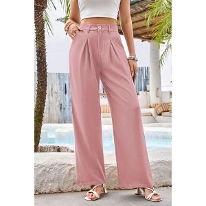 Clearlove Women's Relaxed Fit Dress Pants Tailored Wide Leg Trousers Professional Yet Comfortable Work Pants - 1 of 4