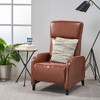 Faux Leather Push Back Standard Recliner with Plush Cushioned Seat - 4 of 4