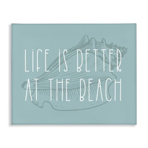 Stupell Industries Better at Beach with Shell, 20" x 16" - 1 of 4