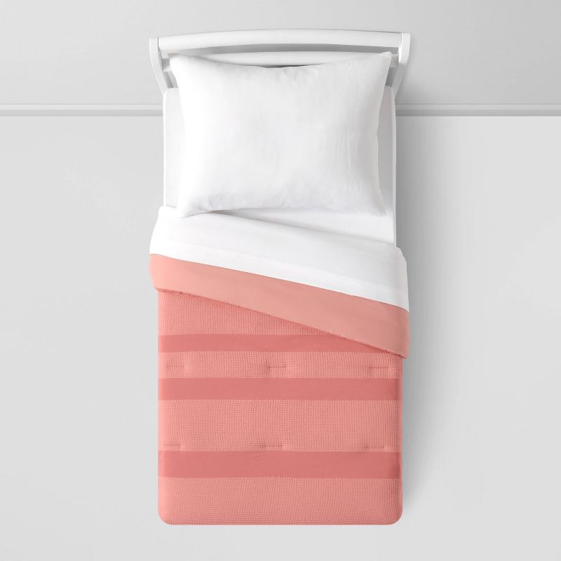 Toddler Waffle Striped Kids' Comforter - Pillowfort™, 2 of 4
