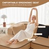 106" Teddy Velvet L-Shaped Sectional Sofa with Chaise, High-Density Foam - 4 of 4