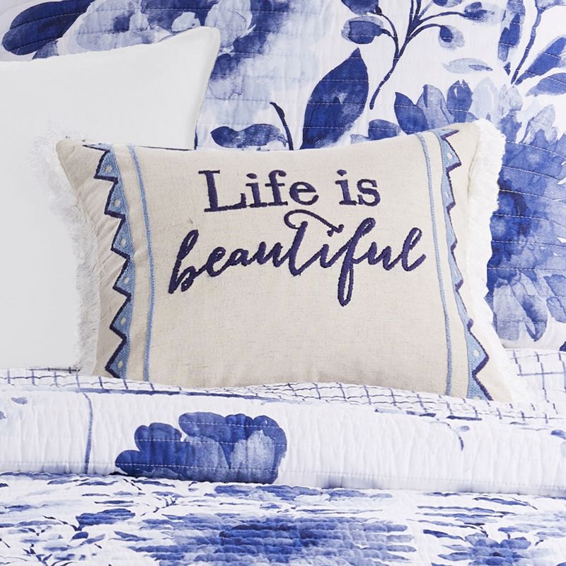 Riella Life Is Beautiful Decorative Pillow - Levtex Home, 3 of 5