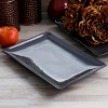 Gibson Home Urban Cafe 2 Piece 12 Inch Rectangle Stoneware Platter Set in Gray - image 2 of 4