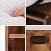 SEVOBAL Small Shoe Bench Entrywaywith Cushion Shoe Benches with Storage Seating Seat Entryway Shoe Rack Entryway Show Racks, Brown, 15.35"*11.4"*16" - 4 of 4