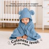 KeaBabies 2pk Snuggle Baby Towels with Hood for Newborn Girls, Boys, Toddlers, Soft & Absorbent Hooded Baby Bath Towels - 2 of 4