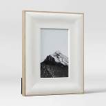 4" x 6" Wide Woodgrain Picture Frame Art White - Threshold™