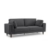 MINIMORE Modern Style 85''W Lassie 3Seater Square Arm Sofa - 3 of 4