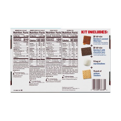 HERSHEY'S Milk Chocolate with Caramel S'mores Kit - 13.7oz