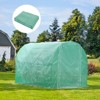 Aoodor Greenhouse Replacement Cover, Large Walk in Tunnel Outdoor Plant Gardening Greenhouse Spare Parts Cover (Frame NOT Included) - 2 of 4