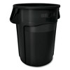 Rubbermaid Commercial Vented Round Brute Container, 44 gal, Plastic, Black - 2 of 2