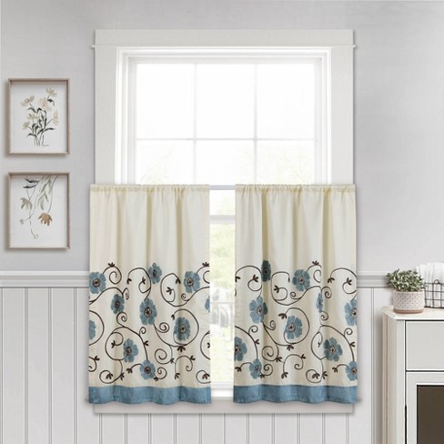 Royal Shading Effect Sheer Curtains - Blue – Shoppers Fortune