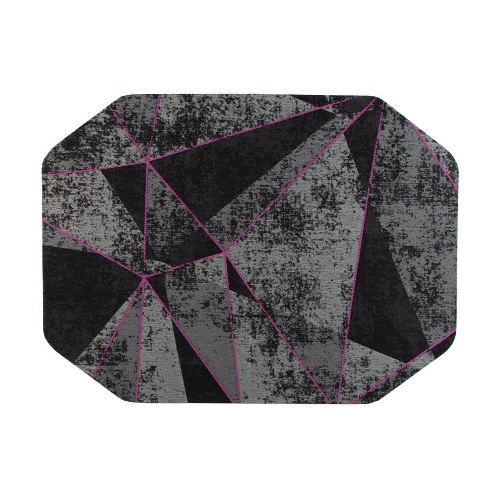 Photos - Area Rug Anji Mountain 36"x48" Cracked Ice Gaming Rug'D Chair Floor Mat Purple: Geo