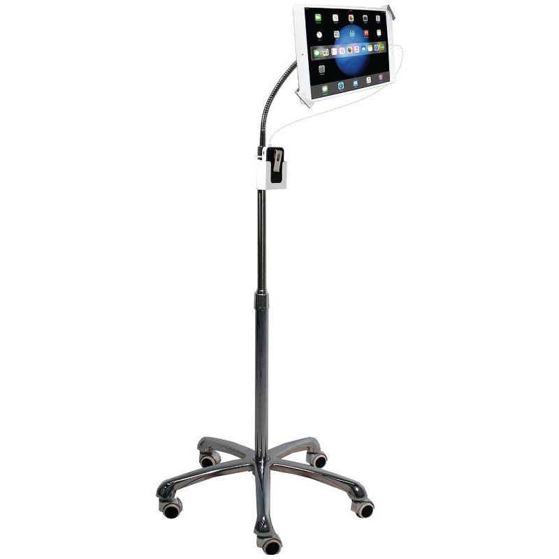 CTA Digital® Heavy-Duty Security Gooseneck Floor Stand for iPad®/Tablet, 1 of 11