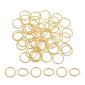 Unique Bargains Metal Twisted Open O-ring Connectors for DIY Bracelet Necklaces 50 Pcs - 1 of 4