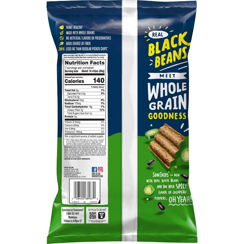 SunChips Black Bean Spicy Jalapeno - 7oz, 2 of 11